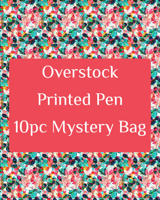 Overstock Printed Pen (10pc Mystery)