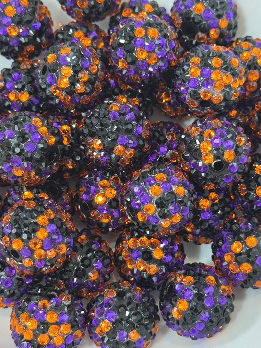 Rhinestone 20mm Acrylic ~ Halloween Splash