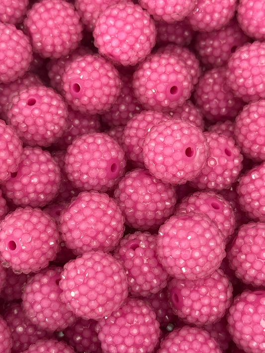 Rhinestone 20mm Acrylic ~ Jelly Fuchsia