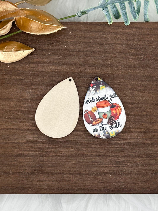 Wild about Fall Wooden Charm