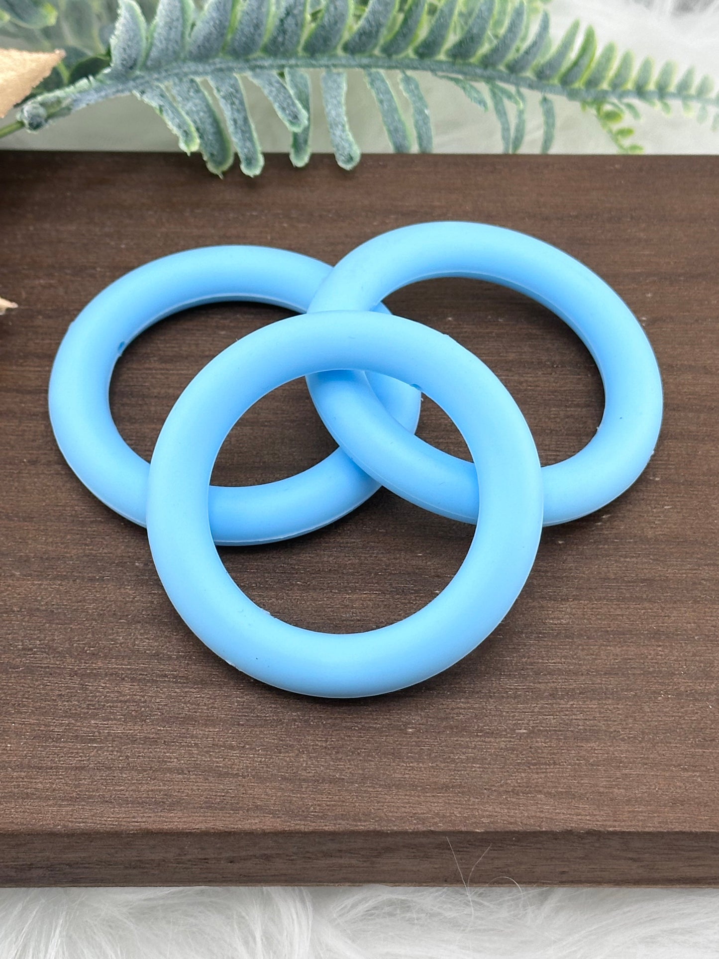 DP ~ Silicone Ring 65mm Baby Blue 3pk