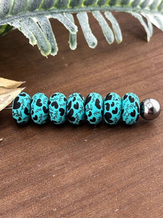 P347 Turquoise Vine of Hearts *Exclusive 14mm Abacus