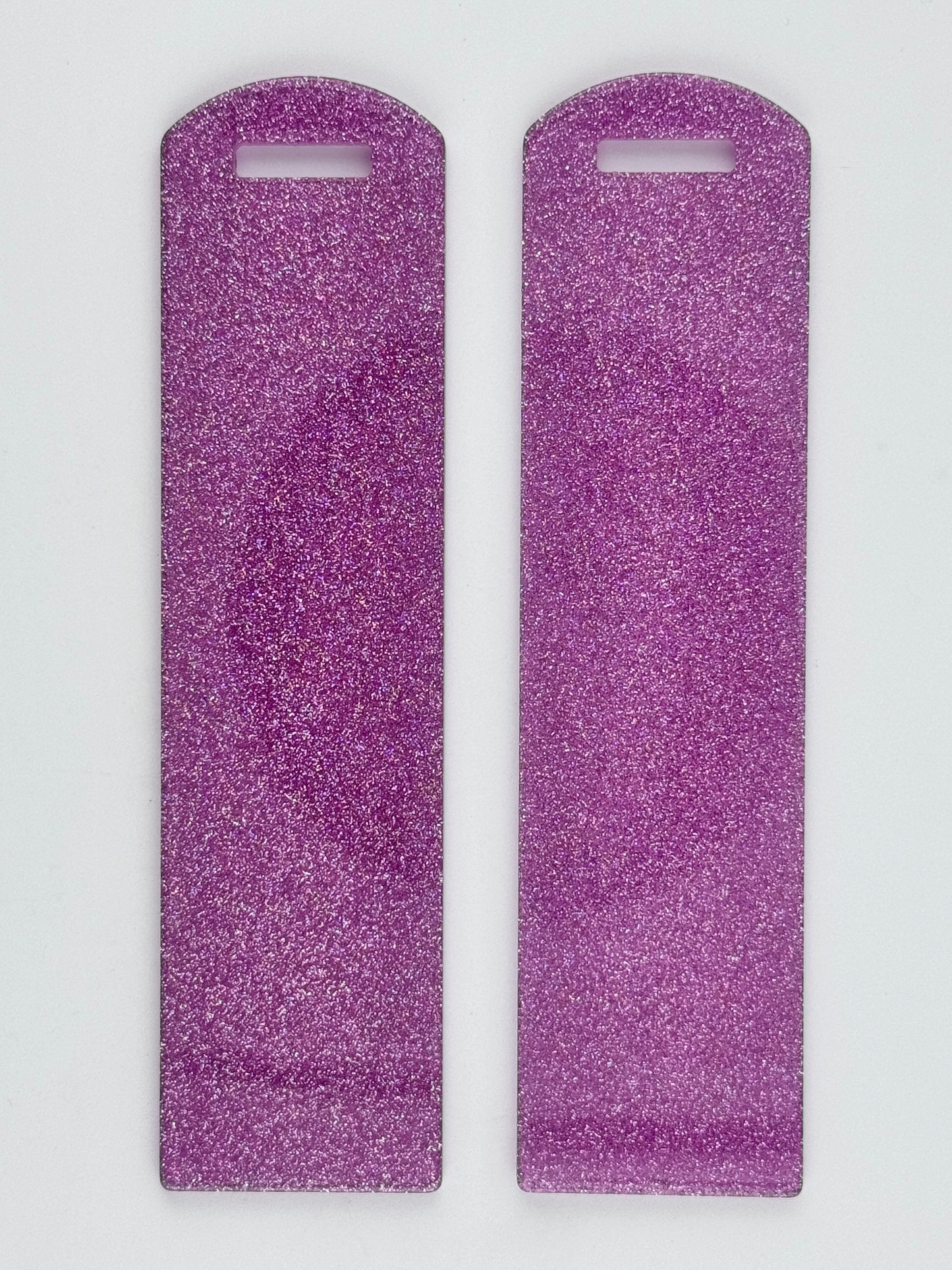 Acrylic Bookmark ~ Orchid Glitter