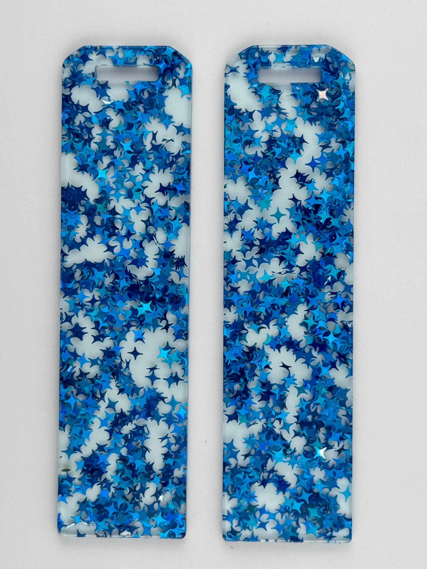 Acrylic Bookmark ~ Sky Blue Stars