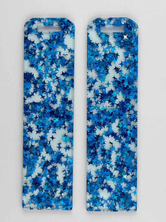 Acrylic Bookmark ~ Sky Blue Stars