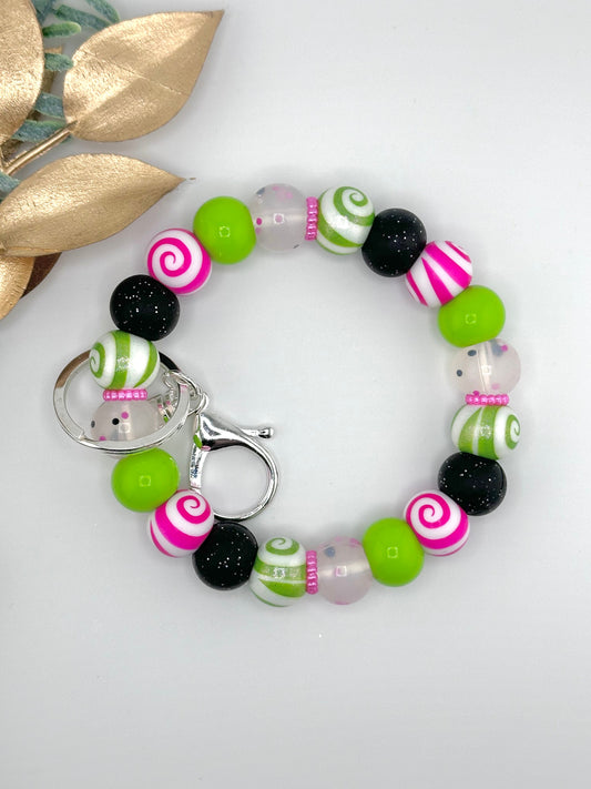 Wristlet Kit ~ Lime Pink Swirl