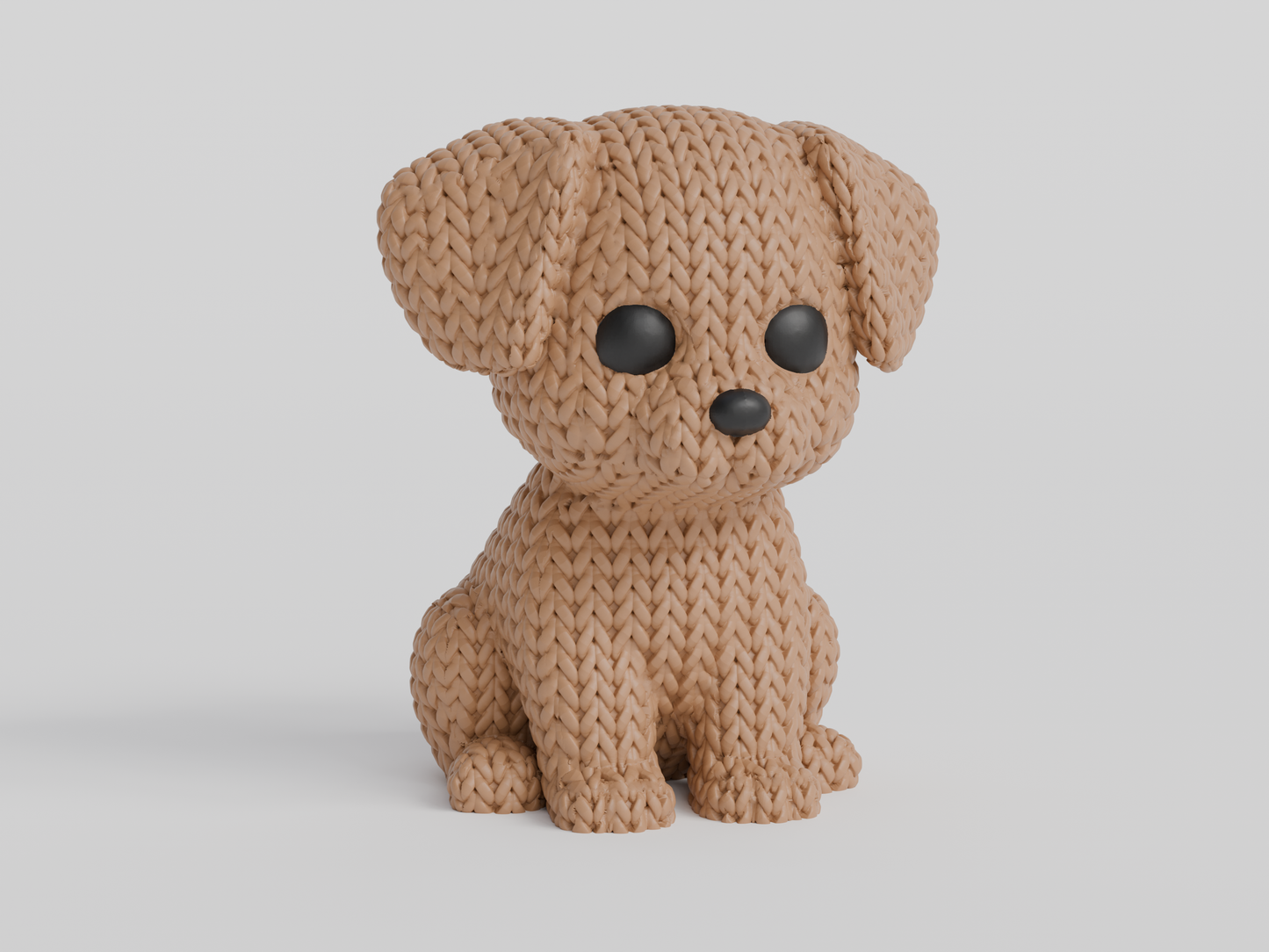 Knitted Buddy - Parker The Puppy Focal & Topper