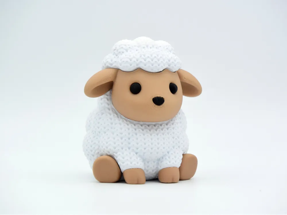 Knitted Buddy - Sally the Sheep Focal & Topper