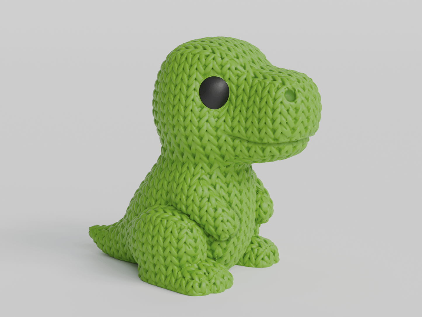 Knitted Buddy - Terrance the T-Rex Focal & Topper