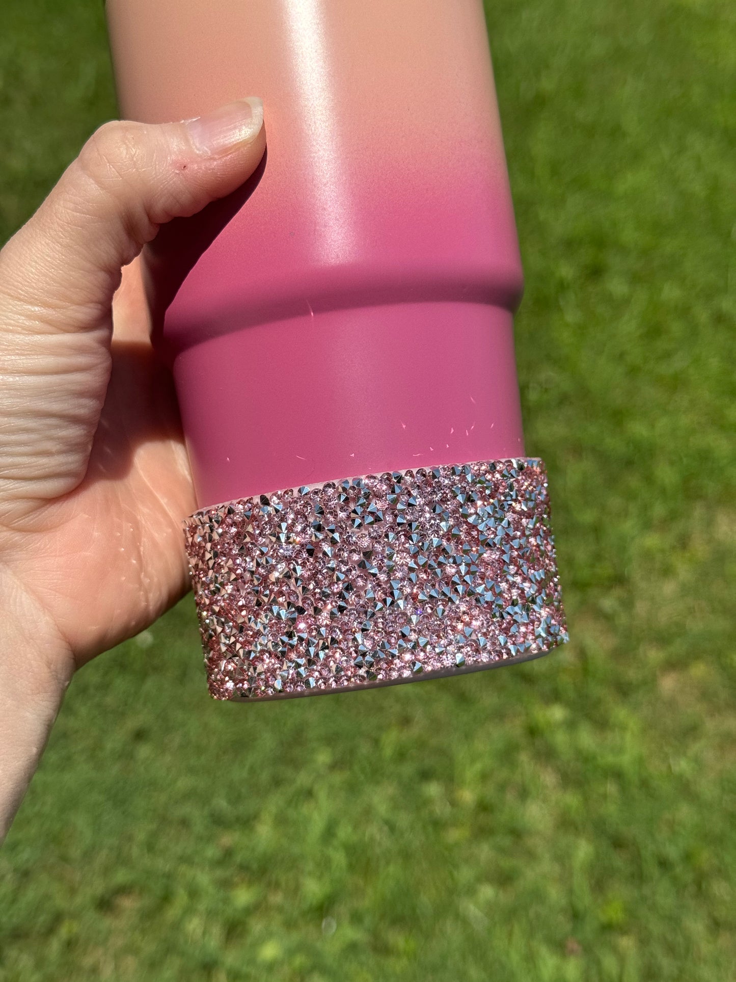 Rose Pink Rhinestone Tumbler Boot *Exclusive