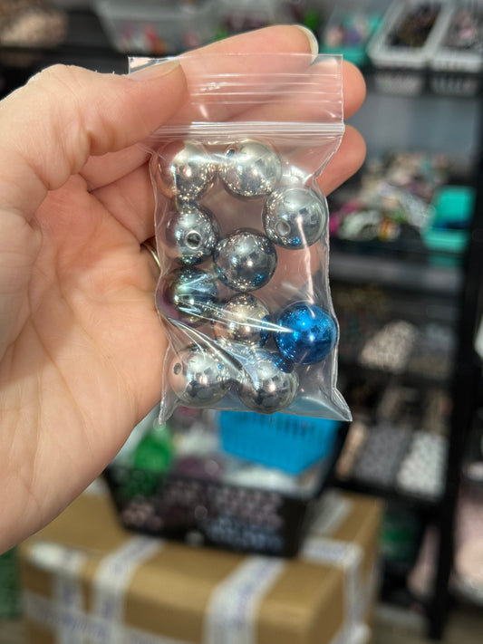 Acrylic Metallic Solid 16mm Mix Pack (10ct)