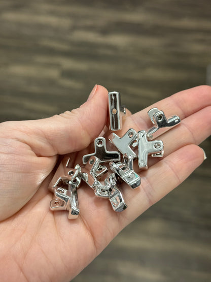 Acrylic Paper Clip Focal (10ct)