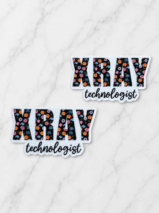 Glitter Acrylic Flatback ~ 1026N ~ X-Ray Technologist