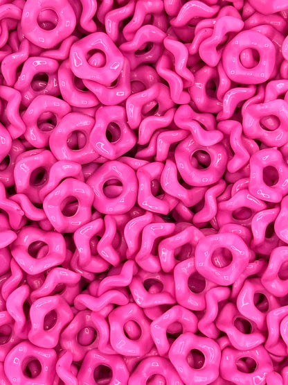 Wavy Acrylic 13mm Spacers (10ct)