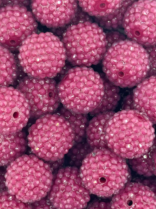 Rhinestone 20mm Acrylic ~ Jelly Country Plum
