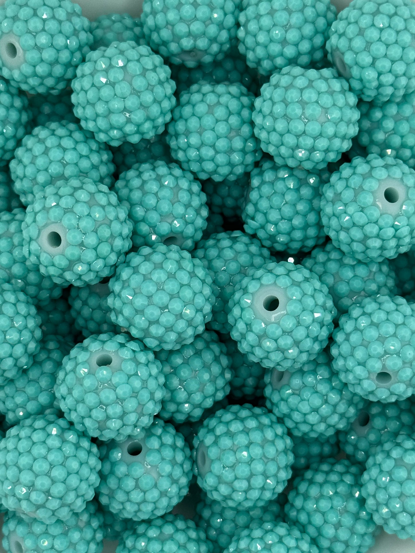 Waxberry Rhinestone 20mm Acrylic ~ Turquoise