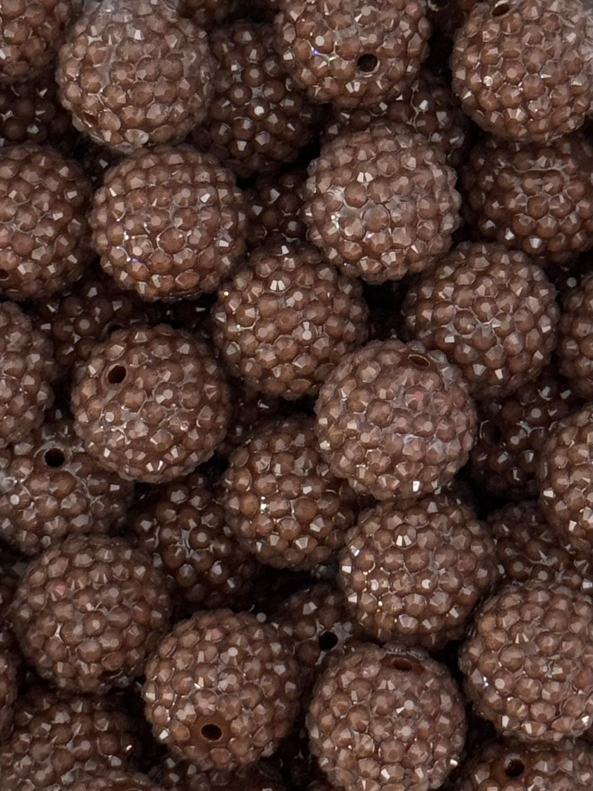 Rhinestone 20mm Acrylic ~ Jelly Brown
