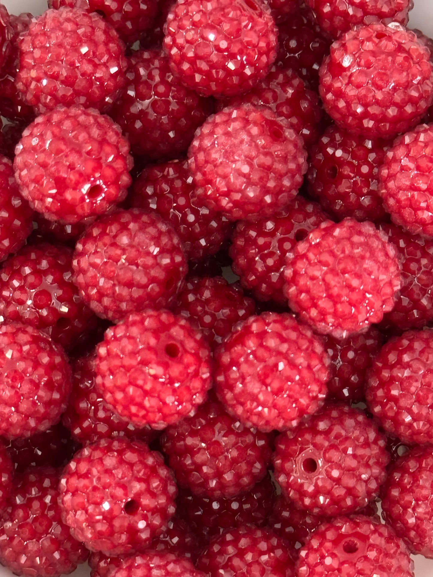 Rhinestone 20mm Acrylic ~ Jelly Cranberry