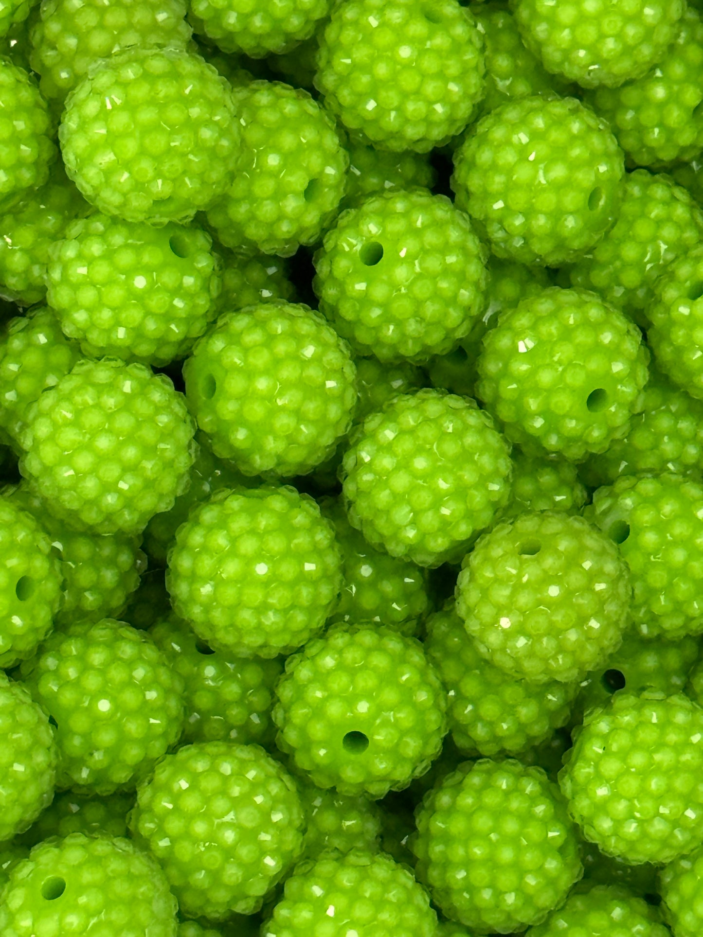 Rhinestone 20mm Acrylic ~ Jelly Chartreuse