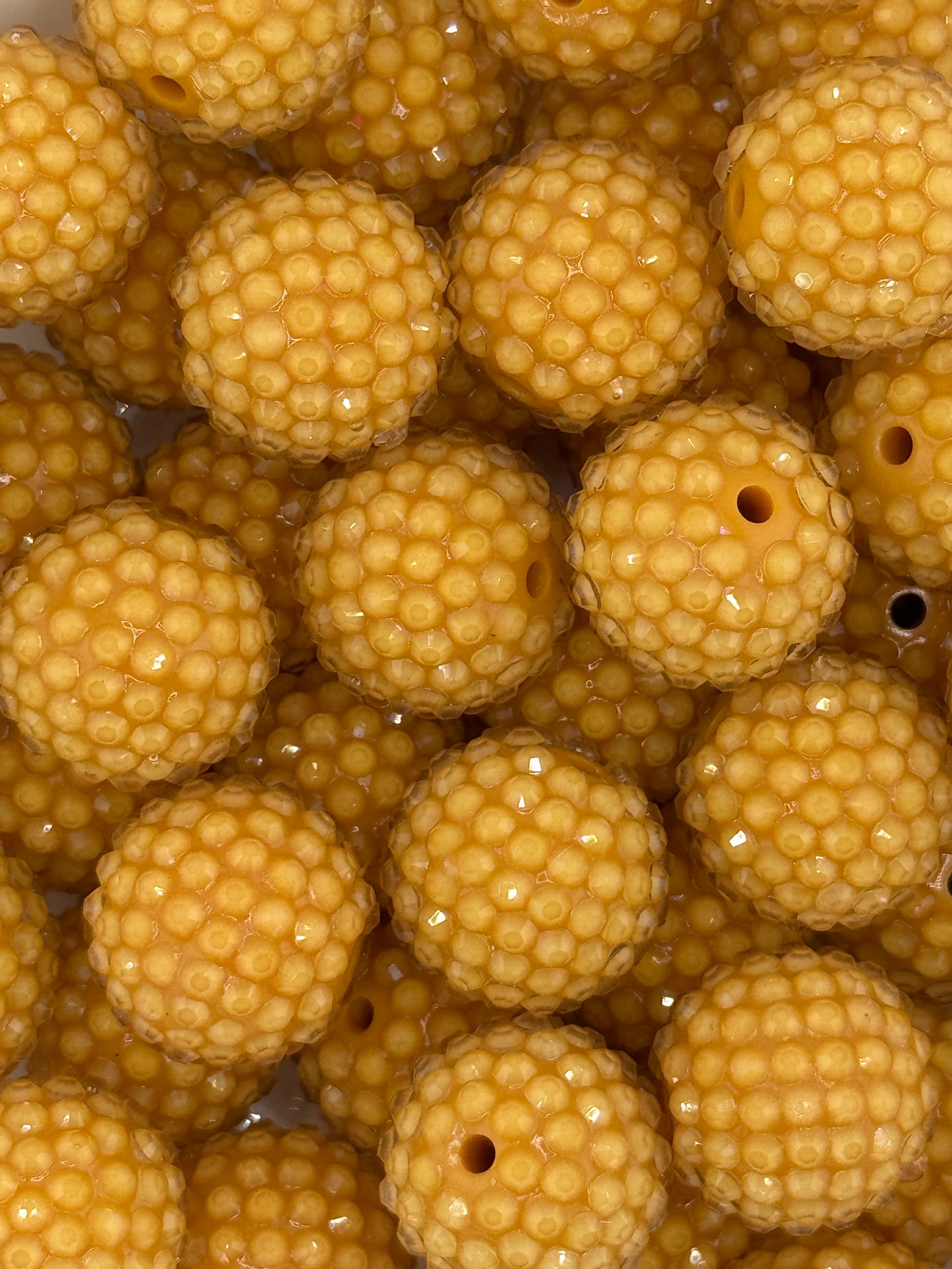 Rhinestone 20mm Acrylic ~ Jelly Apricot