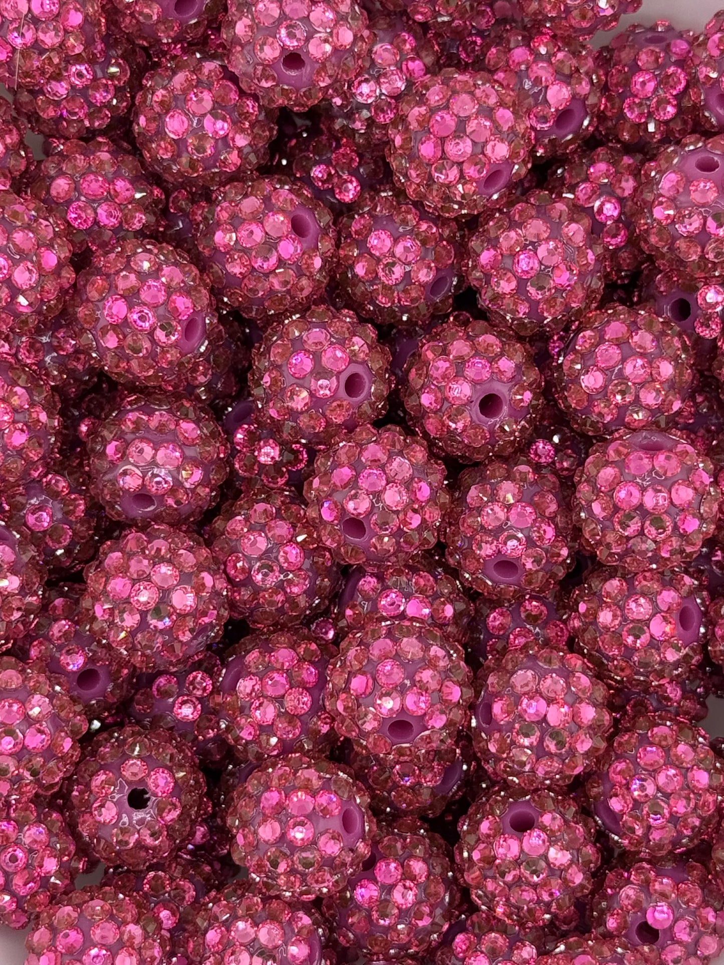 Rhinestone 16mm Acrylic ~ Raspberry