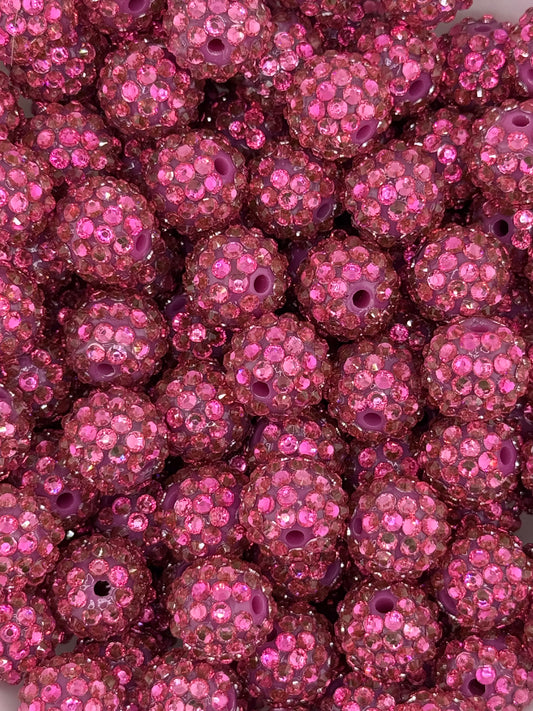 Rhinestone 16mm Acrylic ~ Raspberry