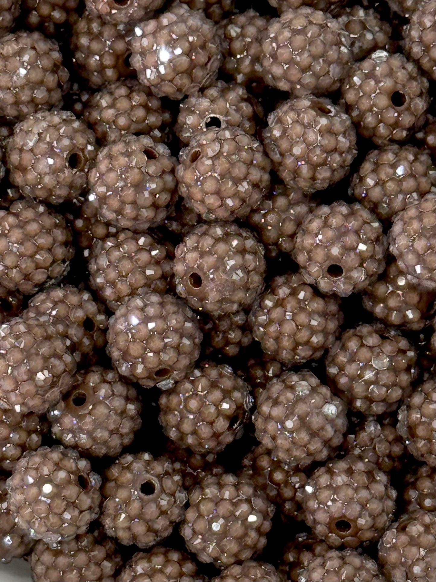 Rhinestone 16mm Acrylic ~ Jelly Brown