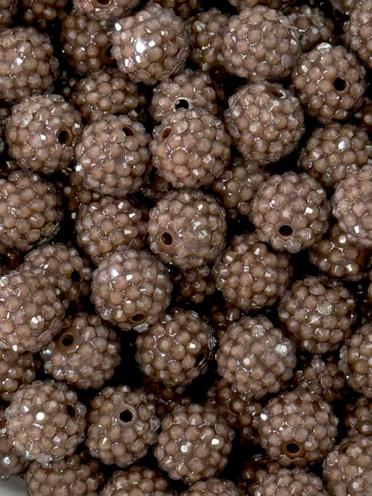 Rhinestone 16mm Acrylic ~ Jelly Brown