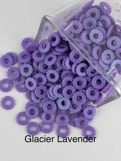 Bubble Edge 3D Printed Spacers - 12mm Large Hole (10ct)