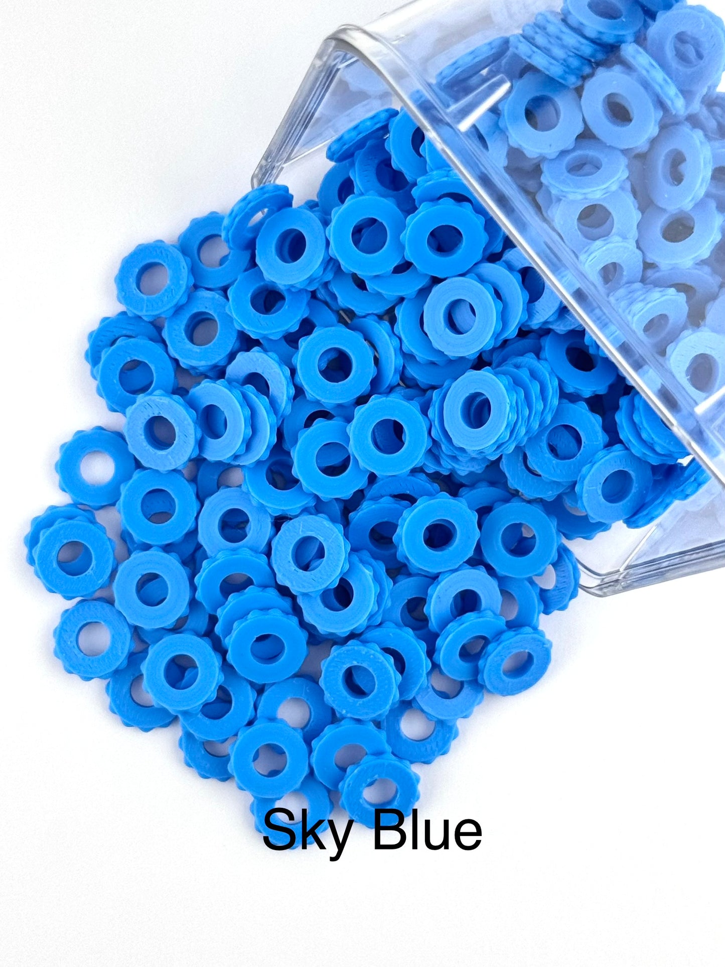 Bubble Edge 3D Printed Spacers - 12mm Large Hole (10ct)