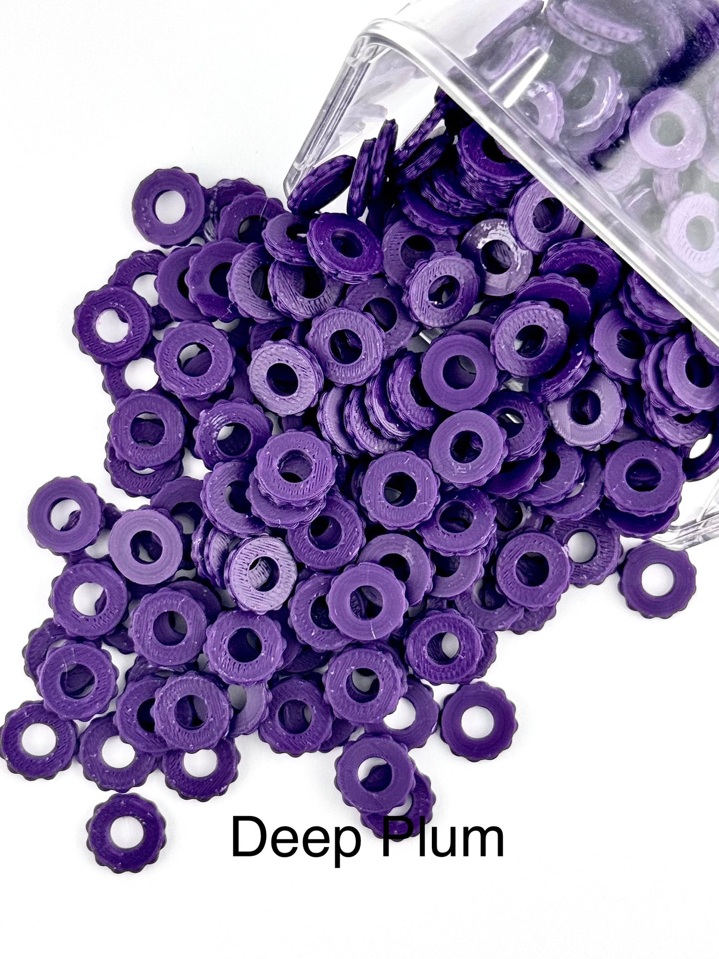 Bubble Edge 3D Printed Spacers - 12mm Large Hole (10ct)