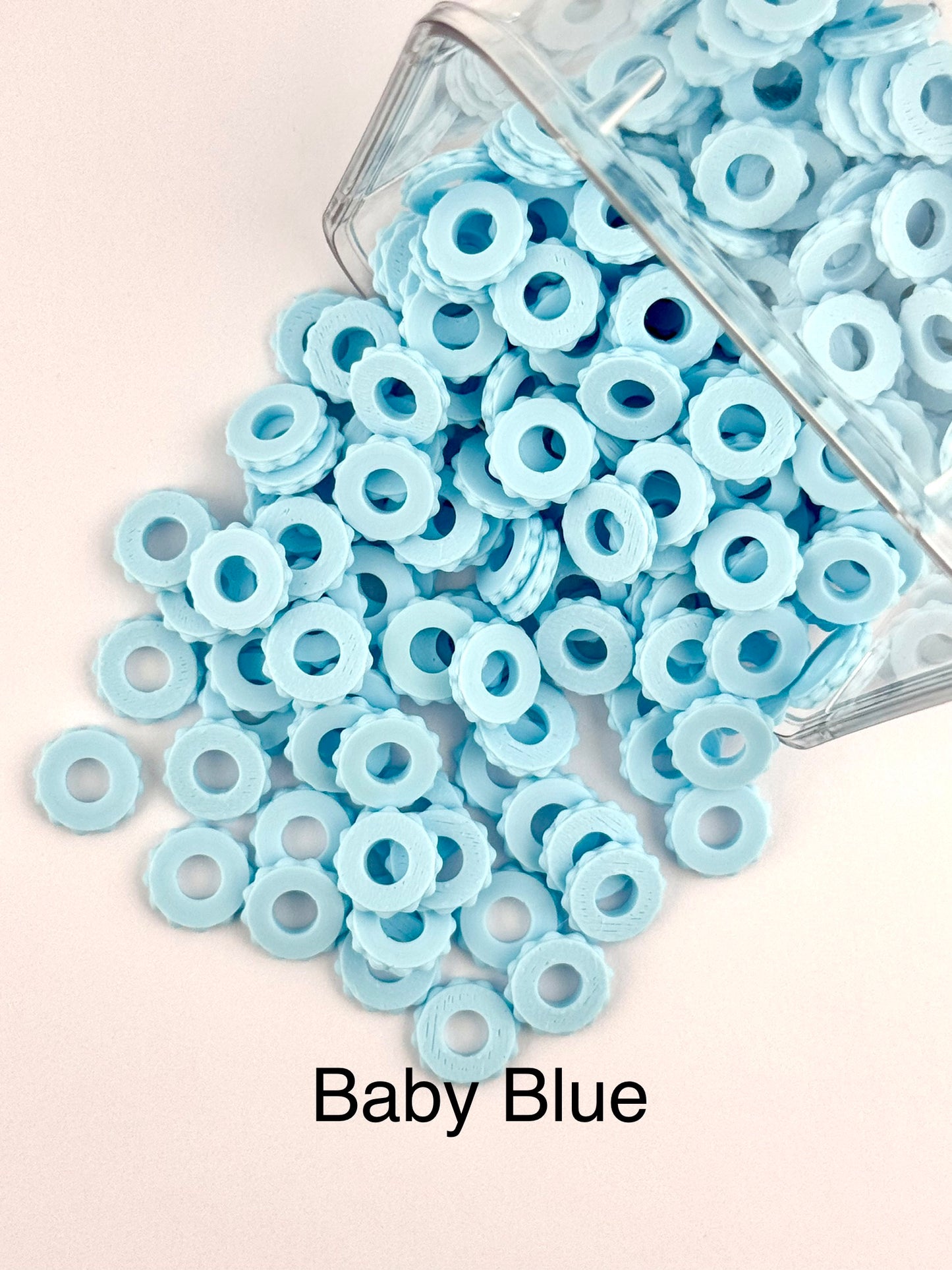 Bubble Edge 3D Printed Spacers - 12mm Large Hole (10ct)