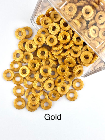 Bubble Edge 3D Printed Spacers - 12mm Large Hole (10ct)