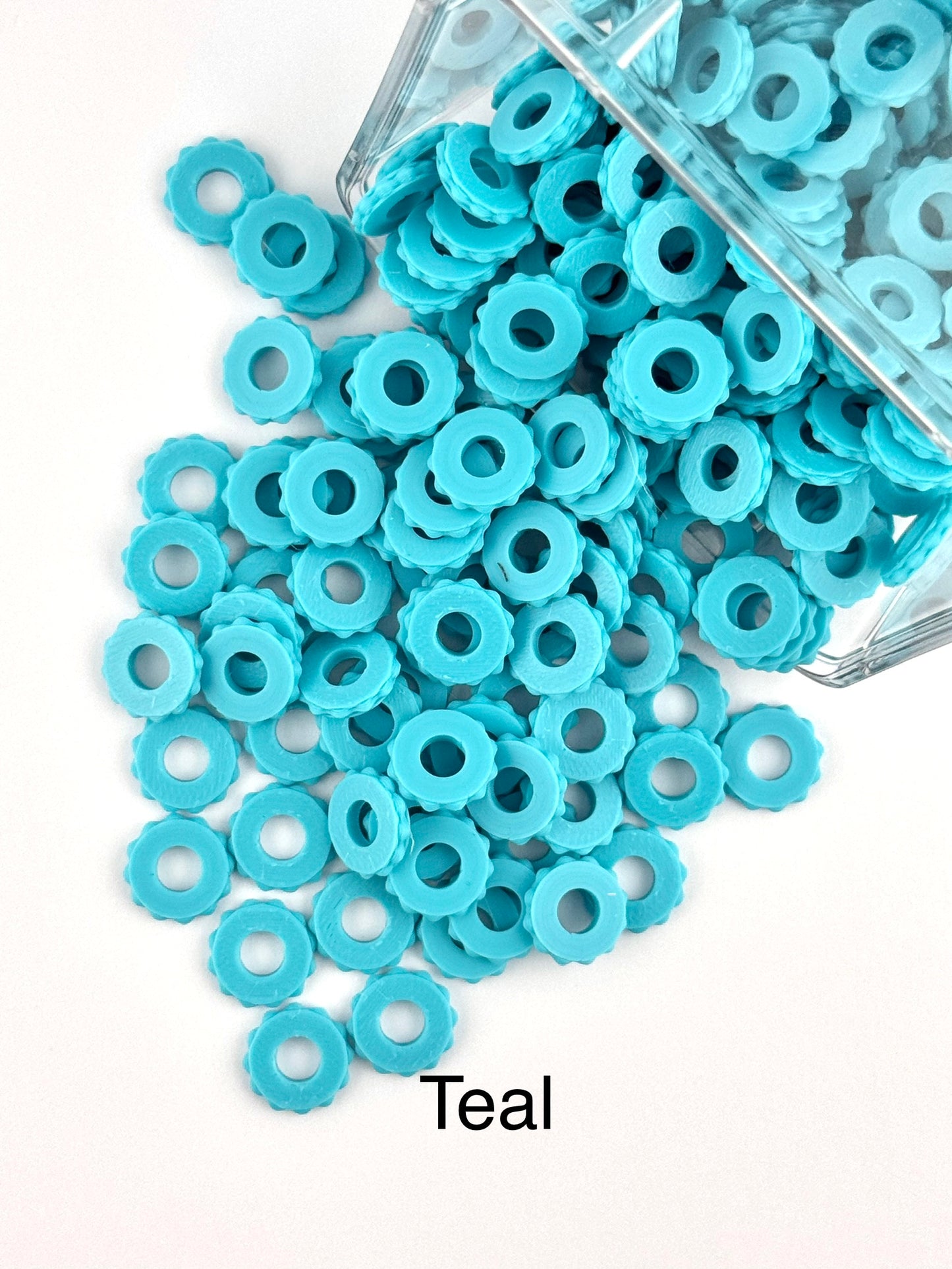 Bubble Edge 3D Printed Spacers - 12mm Large Hole (10ct)