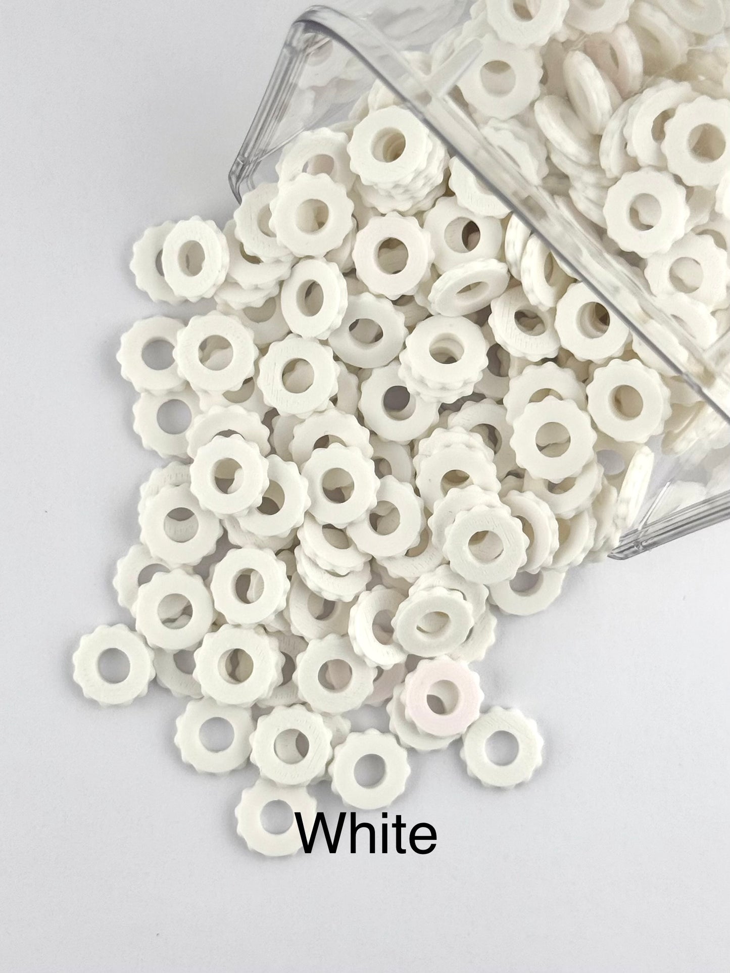 Bubble Edge 3D Printed Spacers - 12mm Large Hole (10ct)