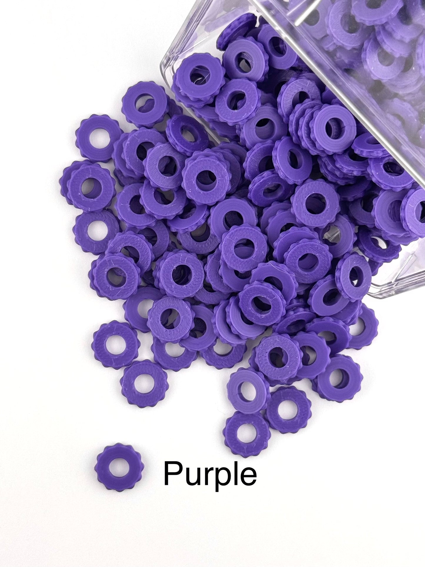 Bubble Edge 3D Printed Spacers - 12mm Large Hole (10ct)