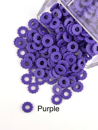 Bubble Edge 3D Printed Spacers - 12mm Large Hole (10ct)