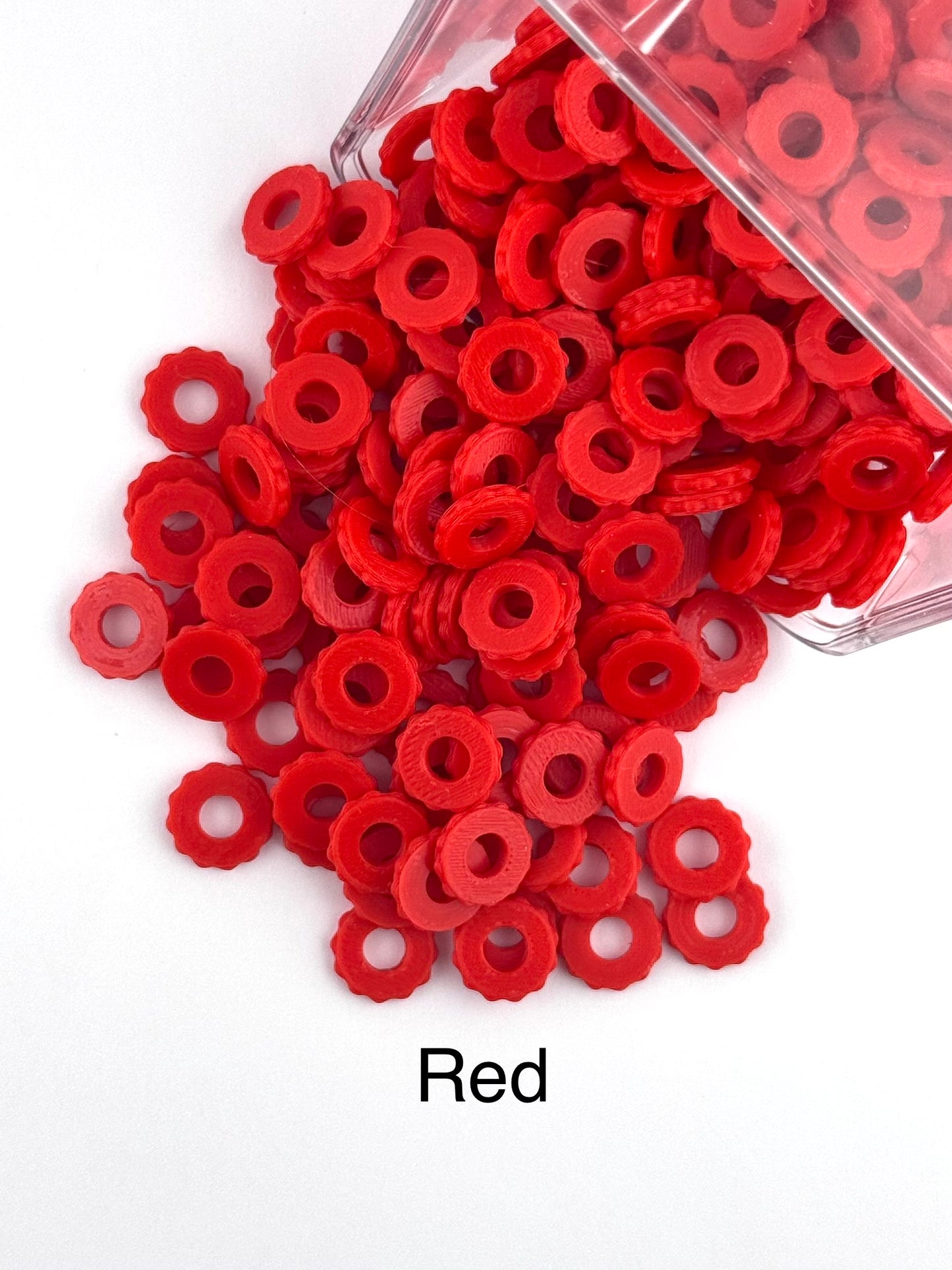 Bubble Edge 3D Printed Spacers - 12mm Large Hole (10ct)