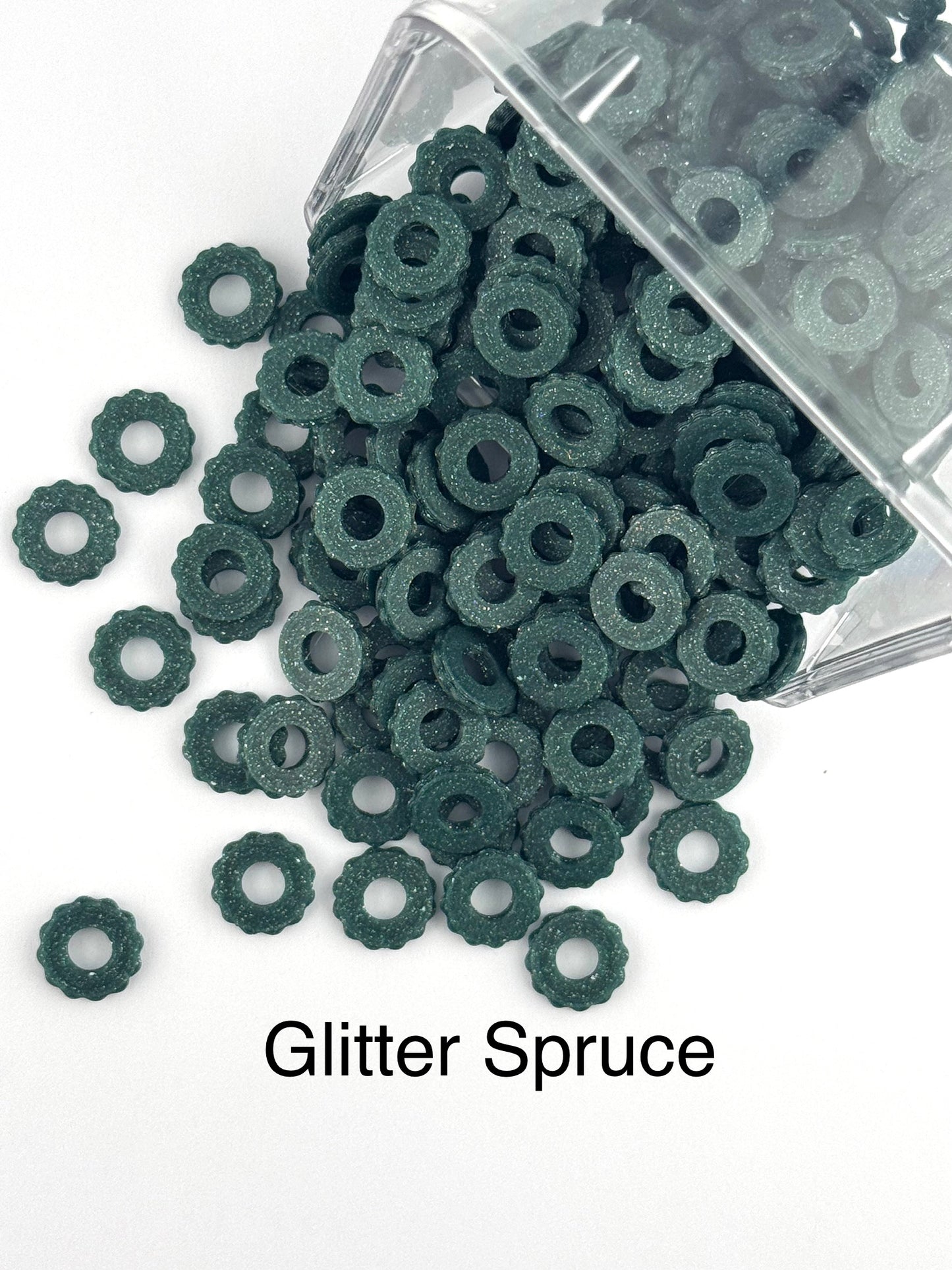 Bubble Edge 3D Printed Spacers - 12mm Large Hole (10ct)