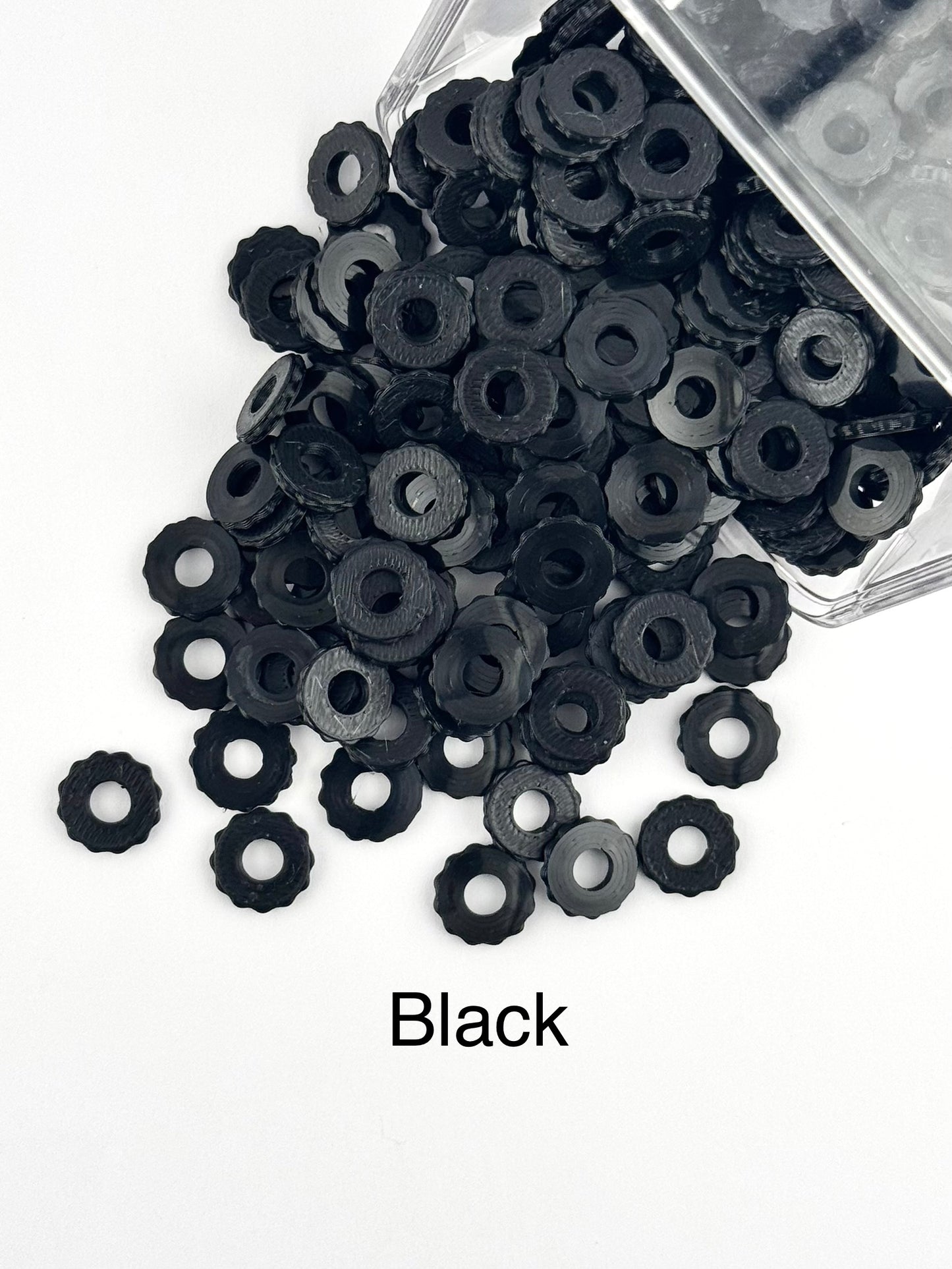 Bubble Edge 3D Printed Spacers - 12mm Large Hole (10ct)