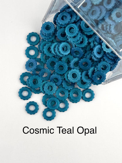 Bubble Edge 3D Printed Spacers - 12mm Large Hole (10ct)