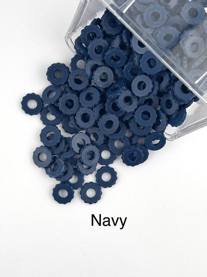 Bubble Edge 3D Printed Spacers - 12mm Large Hole (10ct)