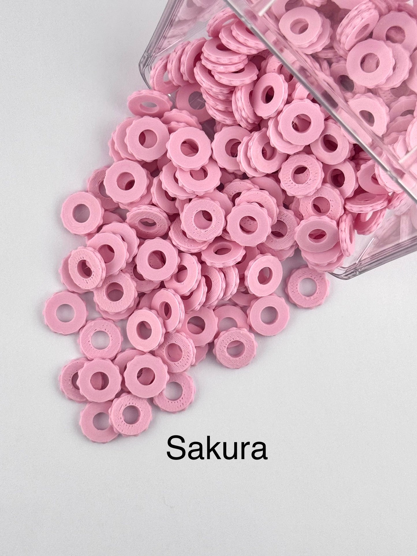 Bubble Edge 3D Printed Spacers - 12mm Large Hole (10ct)