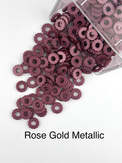 Bubble Edge 3D Printed Spacers - 12mm Large Hole (10ct)