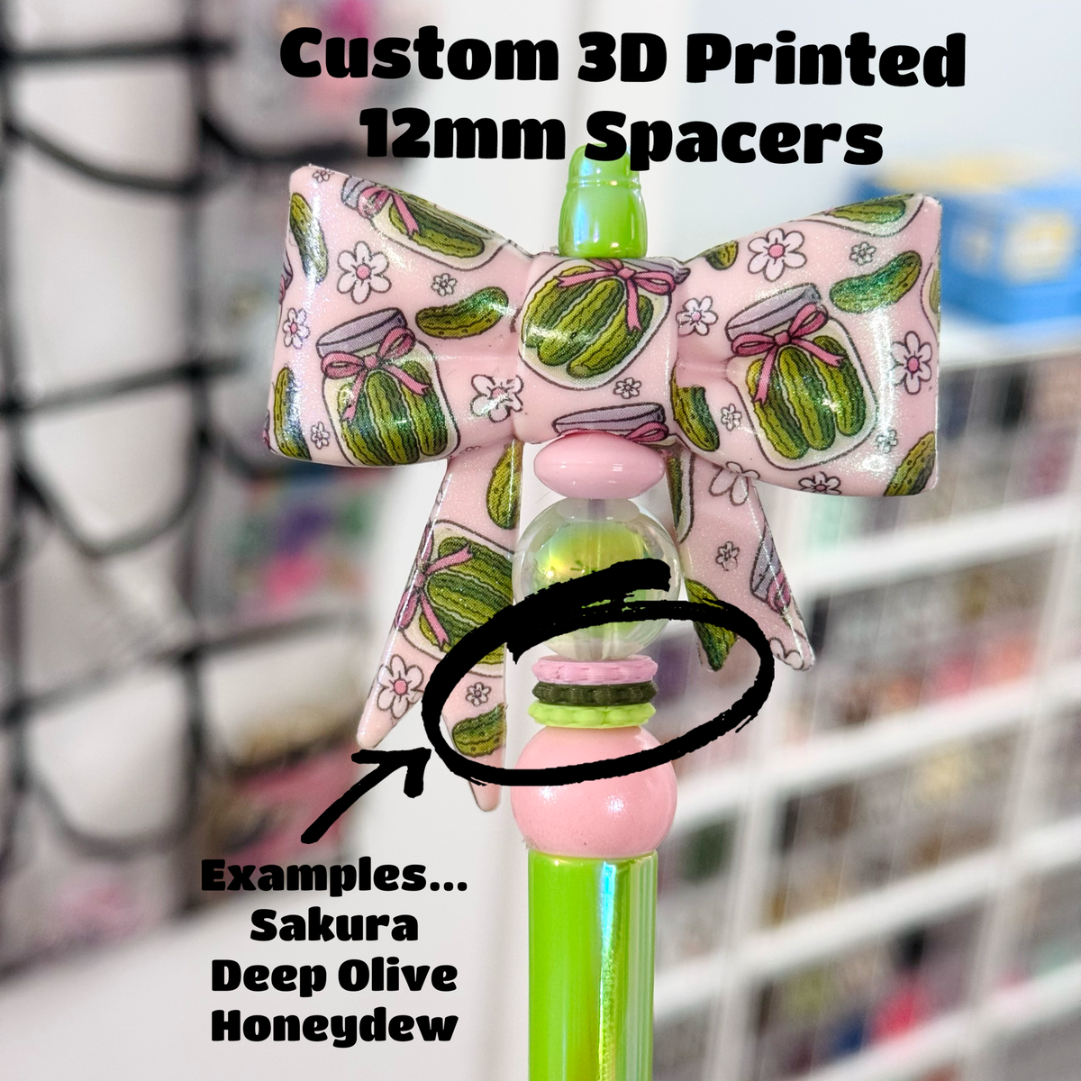 Bubble edge 12mm 3D printed spacer craft example