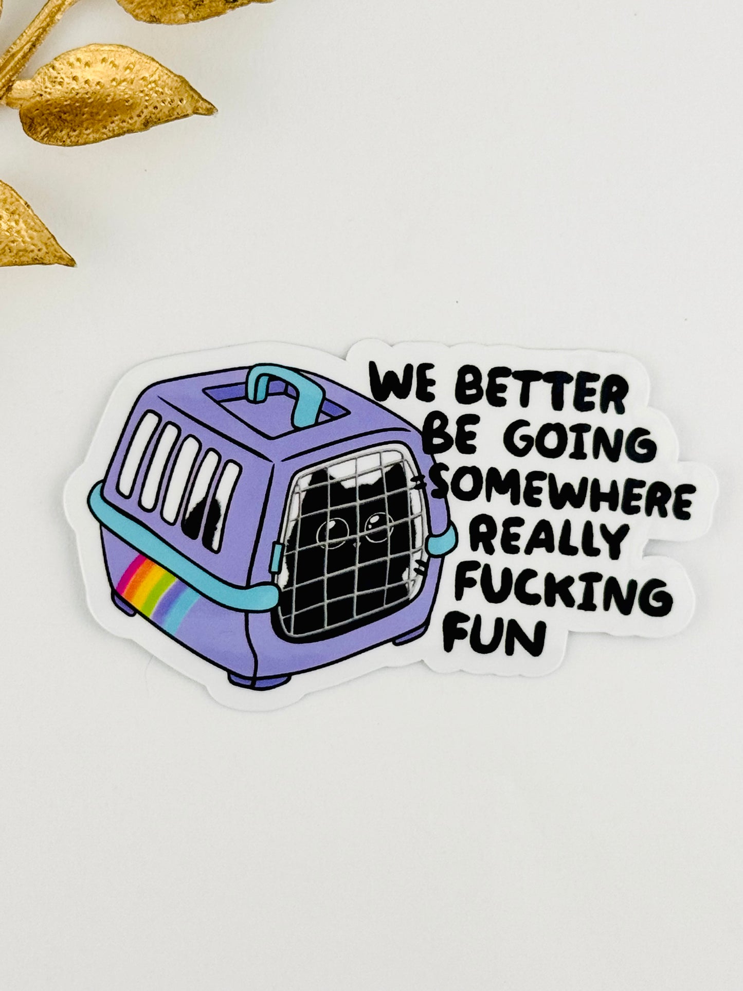 We Better Be Going Somewhere Really Fun Sticker ~ 046