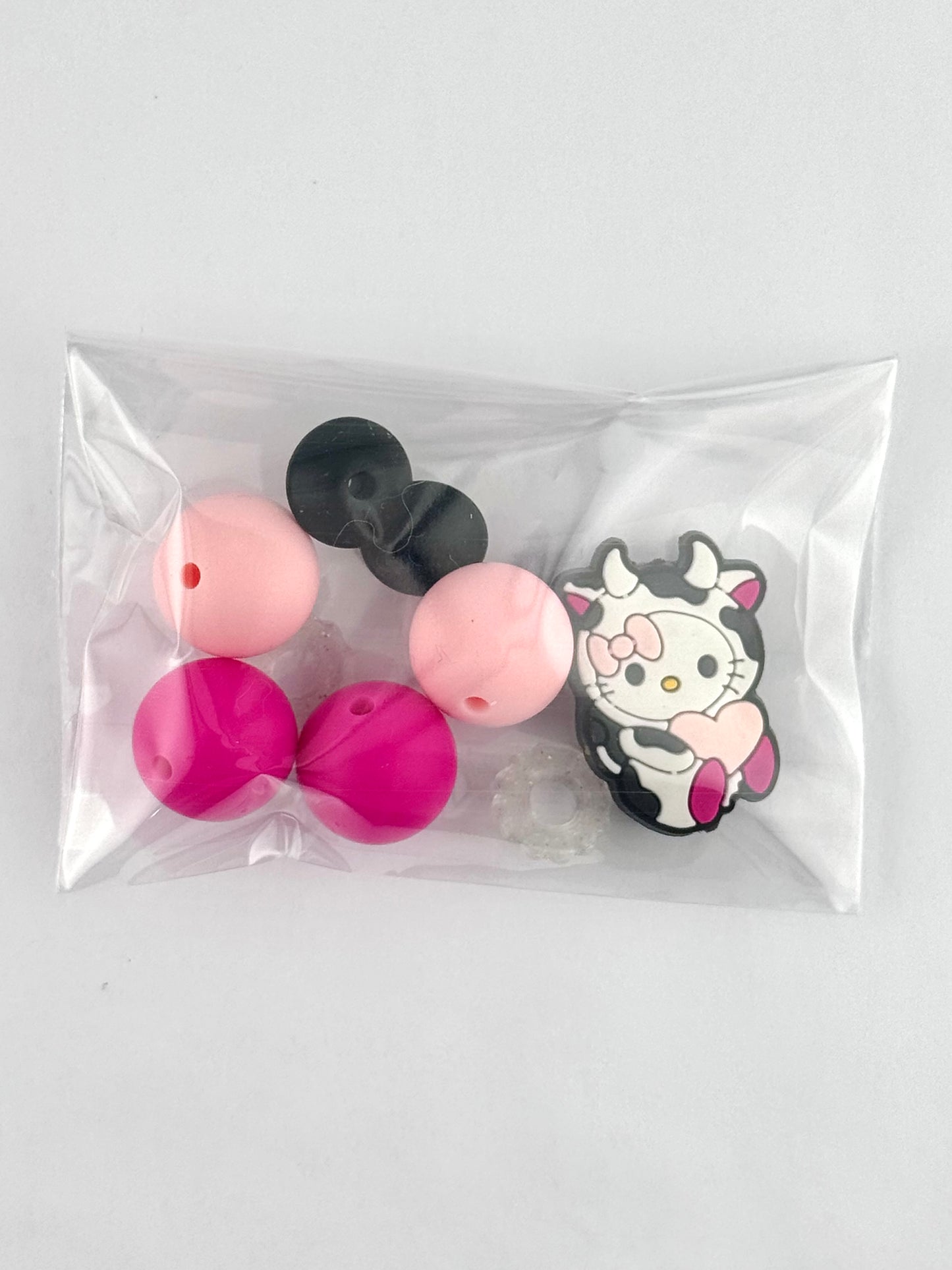 Bead Bag - Cow Kitty