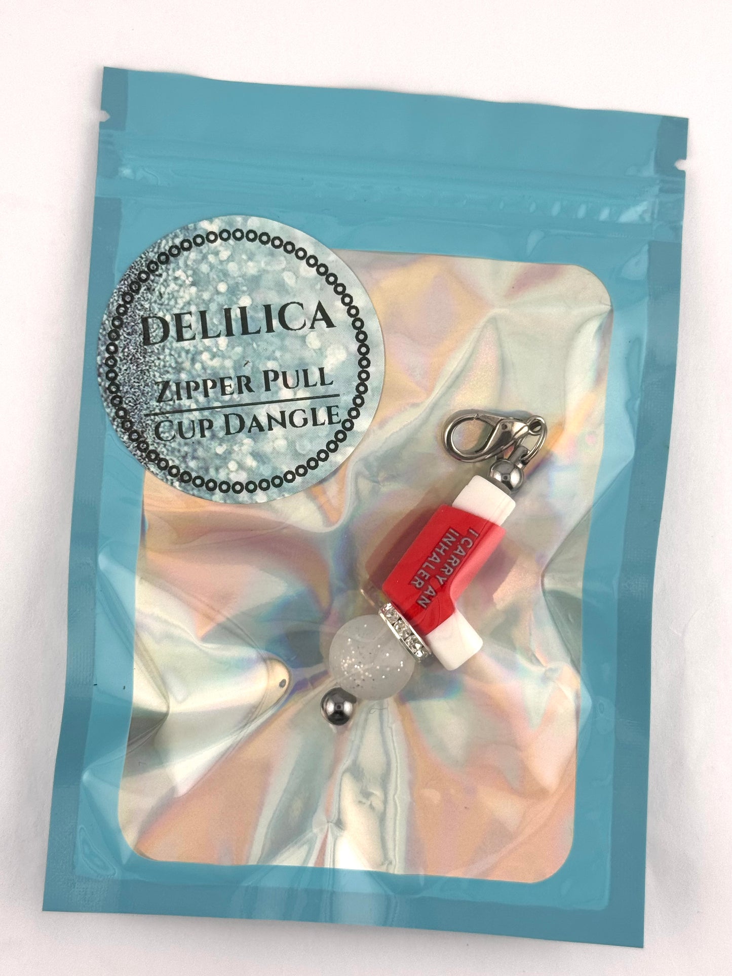 Pre-Made Bag - Mini Keychain -  Red Inhaler
