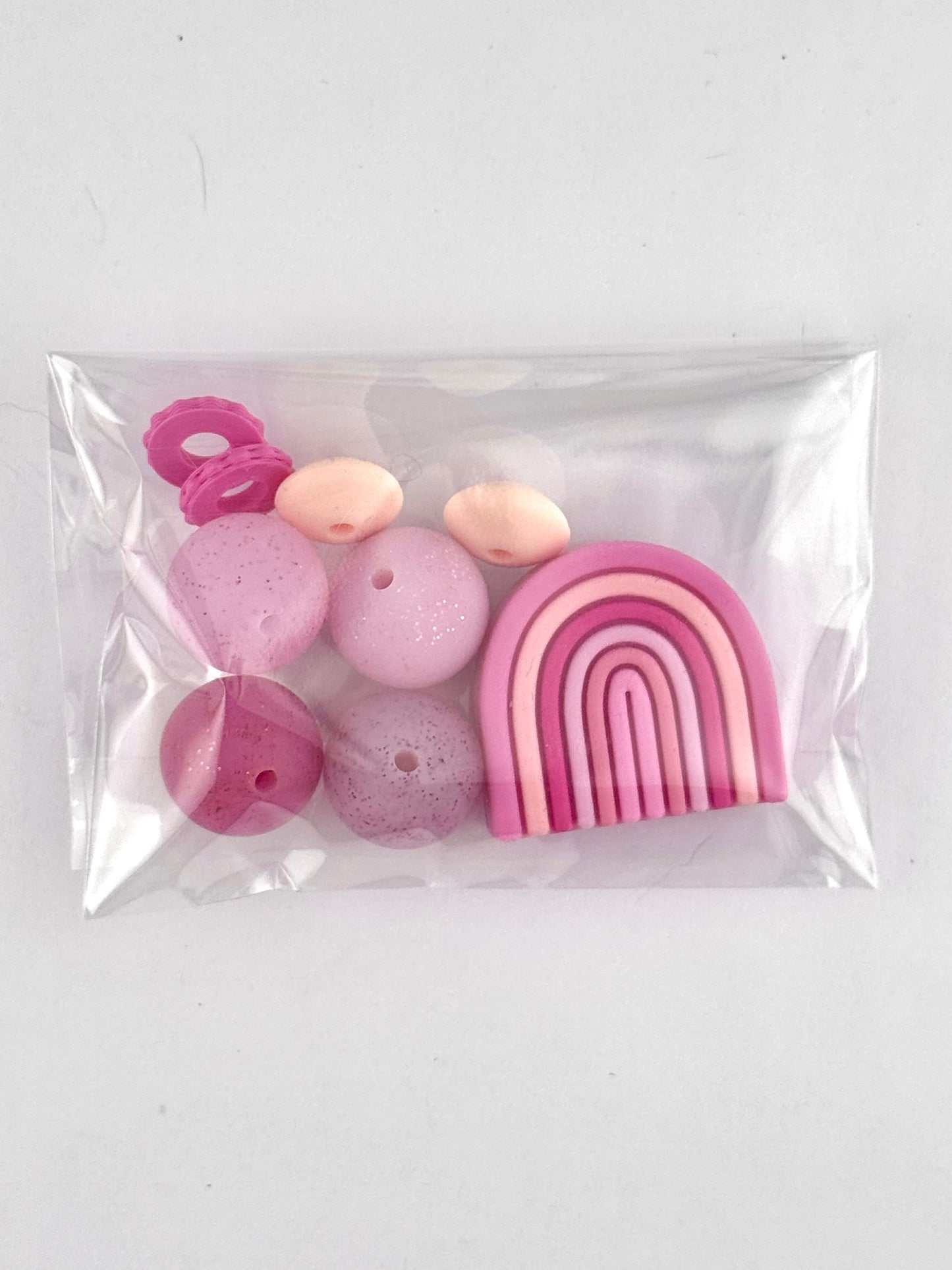 Bead Bag - Blush Rainbow