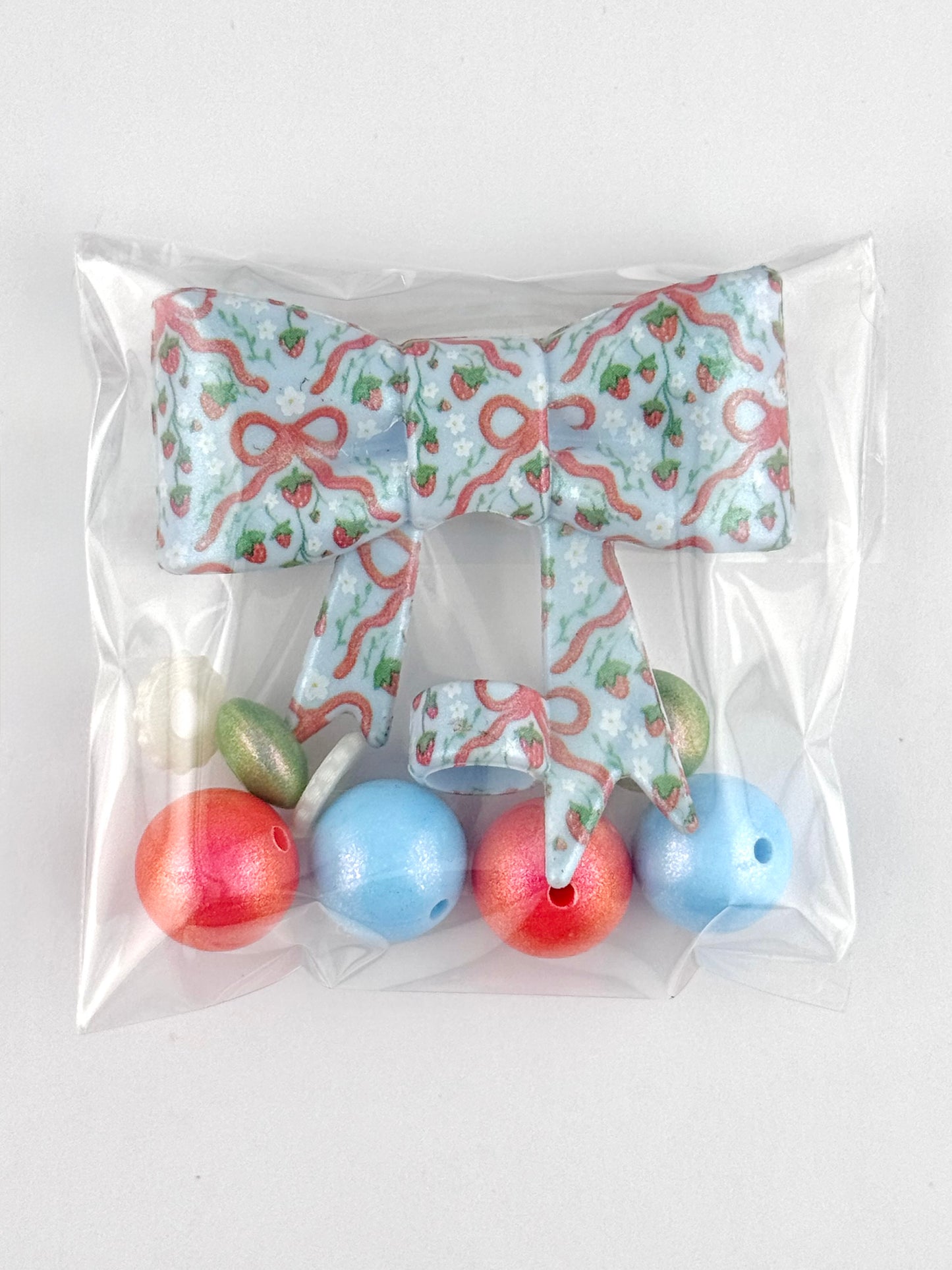Bead Bag - Opal Coquette Cherries